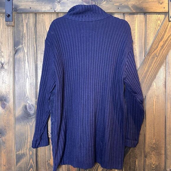 ULLA POPKEN Quilted Corduroy Ribbed Thick Sweater - Picture 2 of 4